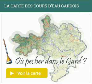 la carte des cours d'eau Gardois