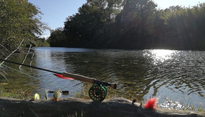 Pêche du carnassier à la mouche dans le Gard