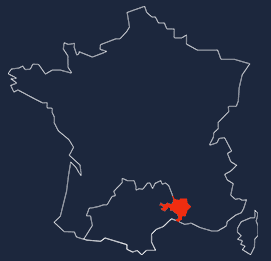 carte france gard
