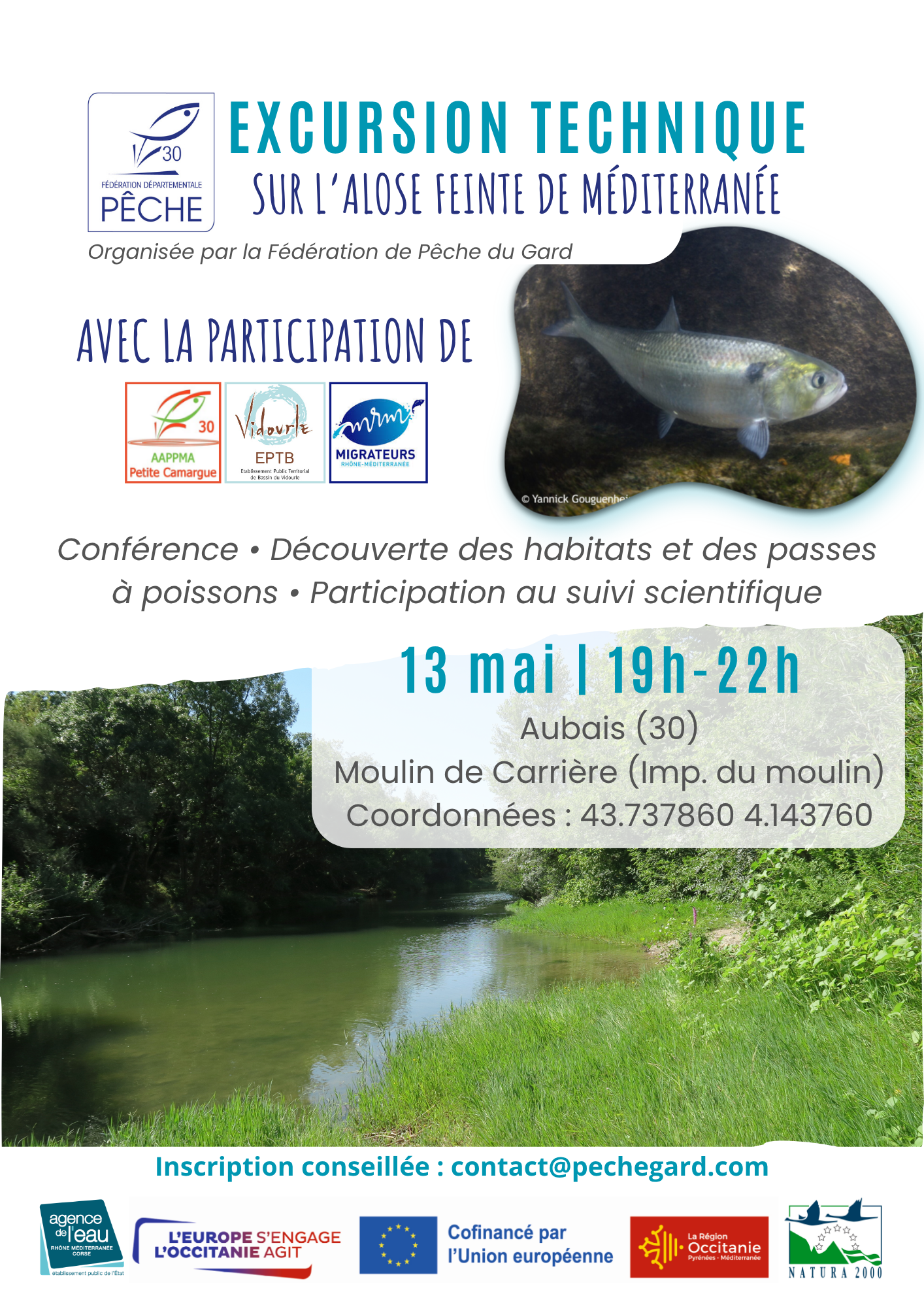 Excursion technique sur l'Alose