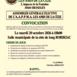 AG &eacute;lective des Amis de la C&egrave;ze